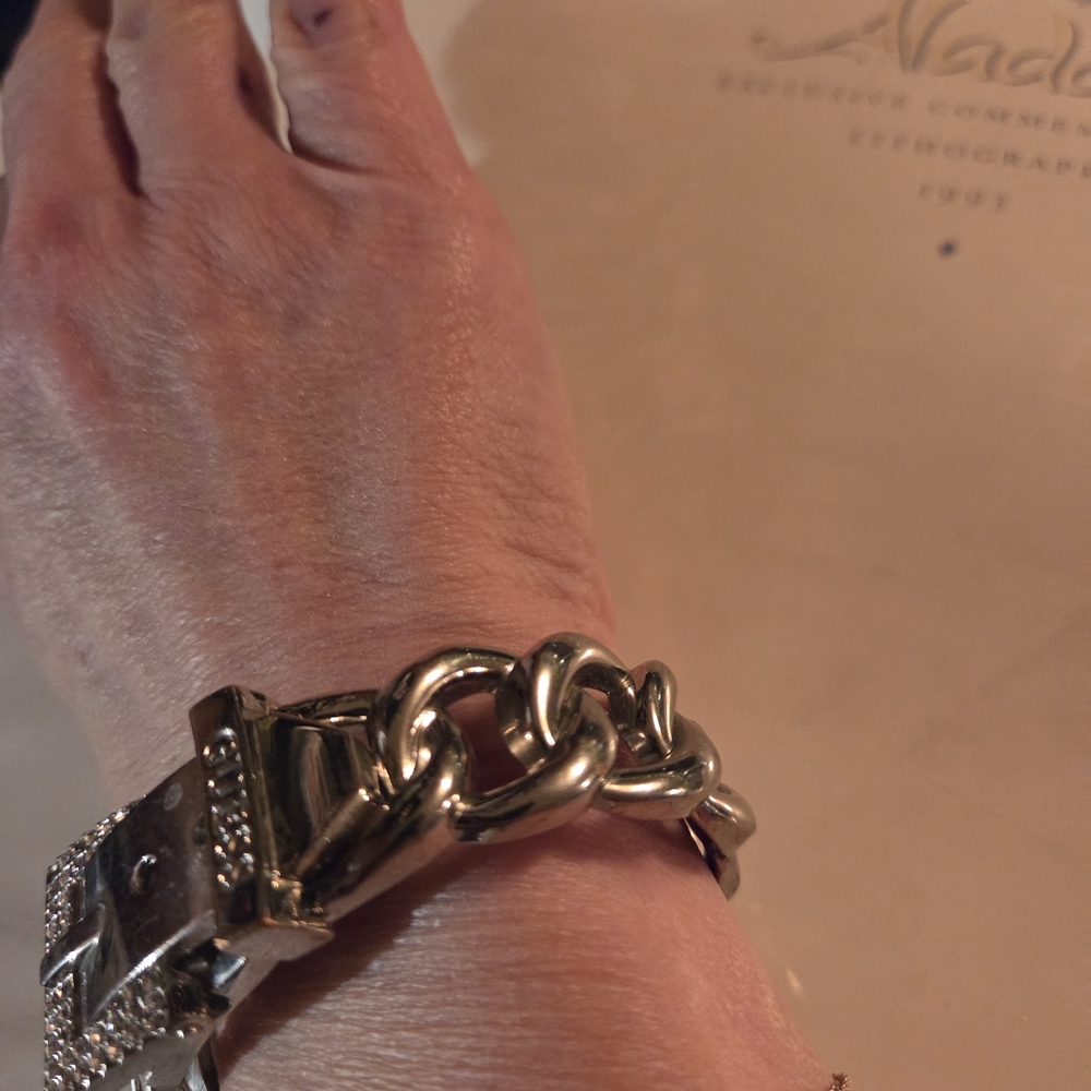 Guess Silver Bracelet with Rhinestones - Picture 5 of 6
